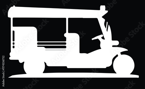 tuk tuk vector illustration isolated on background