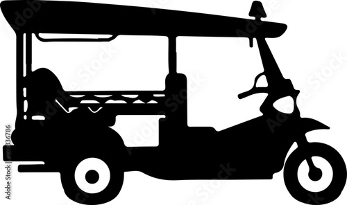 tuk tuk vector illustration isolated on background