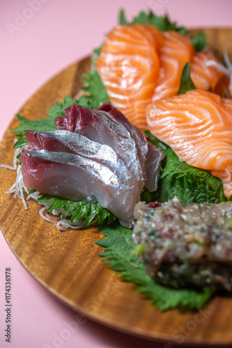 日本の刺し身　和食イメージ photo