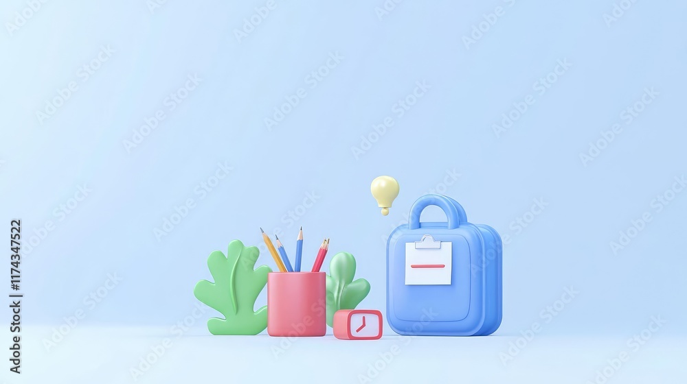 Digital transformation technology adaptability. Digital transformation in education, adaptive tools empowering teachers, 3D illustration Digital transformation technology adaptability. Digital transformation in education, adaptive tools empowering teachers, 3D illustration
