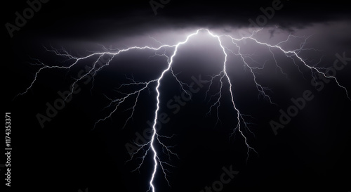 Realistic Lightning Bolt Overlay