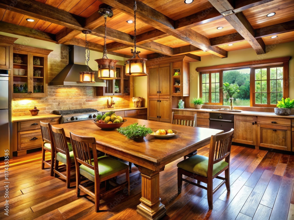 Rustic Kitchen Design Inspiration, Farmhouse Kitchen, Country Kitchen, Open Concept Rustic Kitchen Design Inspiration, Farmhouse Kitchen, Country Kitchen, Open Concept