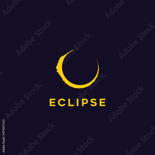 eclipse flat abstract icon logo