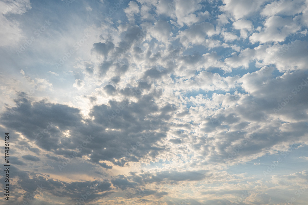 Obraz premium blue sky with clouds
