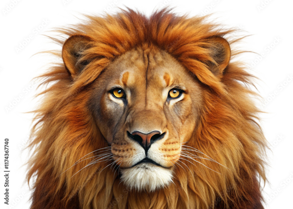 lion isolated on white background lion isolated on white background
