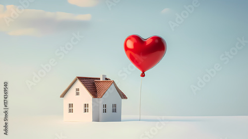 house with heart