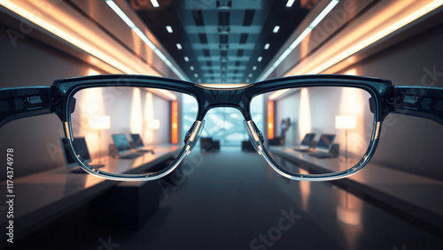 Futuristic smart glasses - Minimalist technology point of view