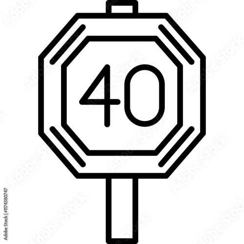 Speed Limit Icon