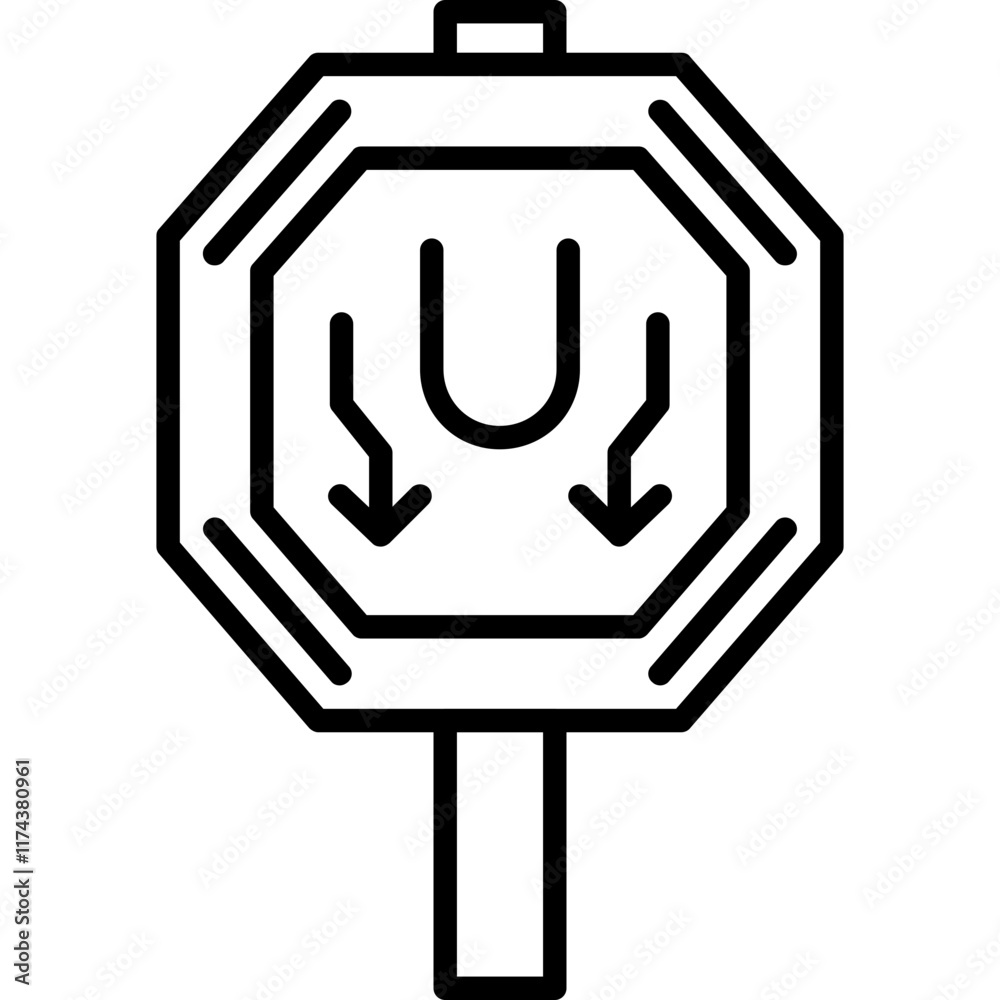 Obraz premium Divided Highway Icon