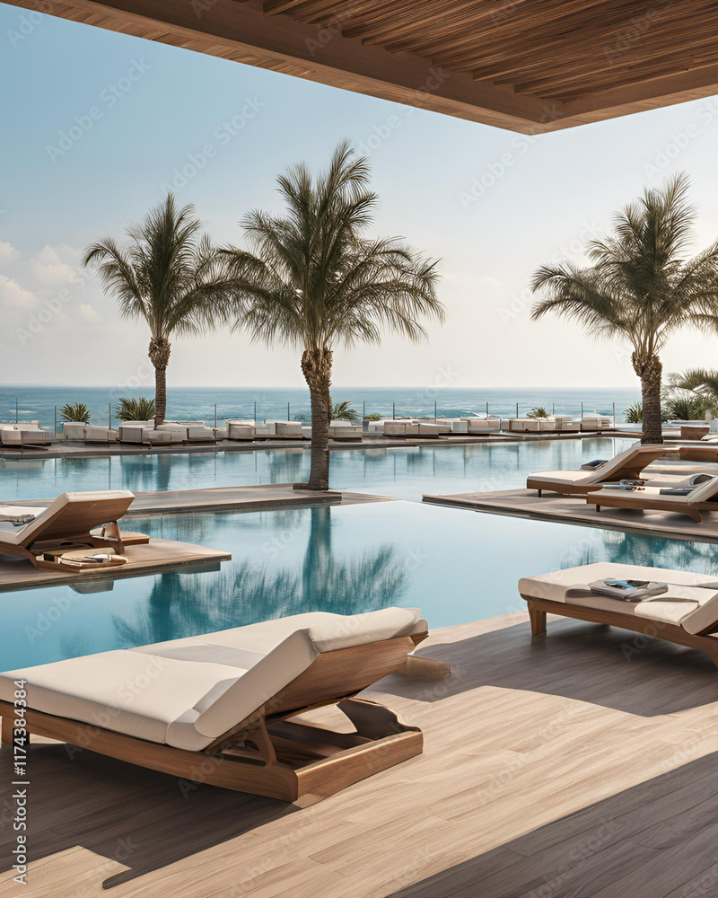 Fototapeta premium beachfront restaurant, ocean view, seaside dining, coastal restaurant, waterfront location, tropical vibes, new restaurant, beachside eatery, sea breeze, oceanfront dining, modern restaurant, casual d