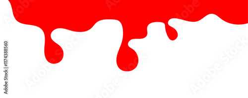 Blood drips pattern and splatters liquid stain texture. Splashes and drops form. Dripping blood pattern. Blood splatter, sweet blob liquid. red blood  paint splashes. vector illustration