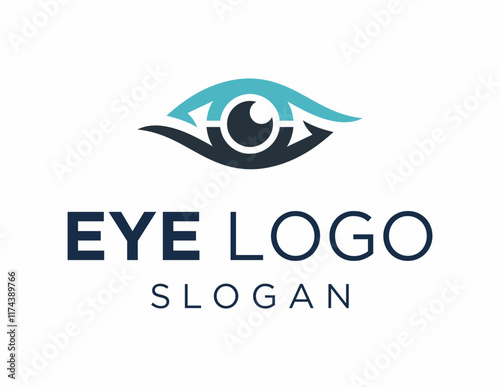 The logo design is about Eye and was created using the Corel Draw 2018 application with a white background.