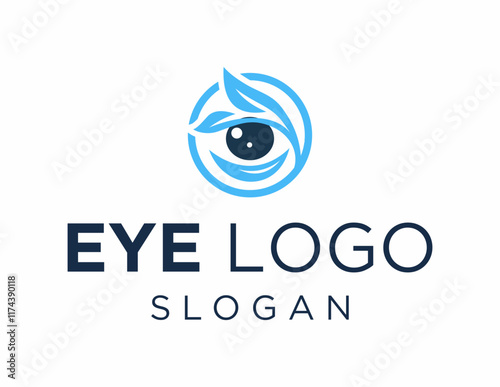 The logo design is about Eye and was created using the Corel Draw 2018 application with a white background.