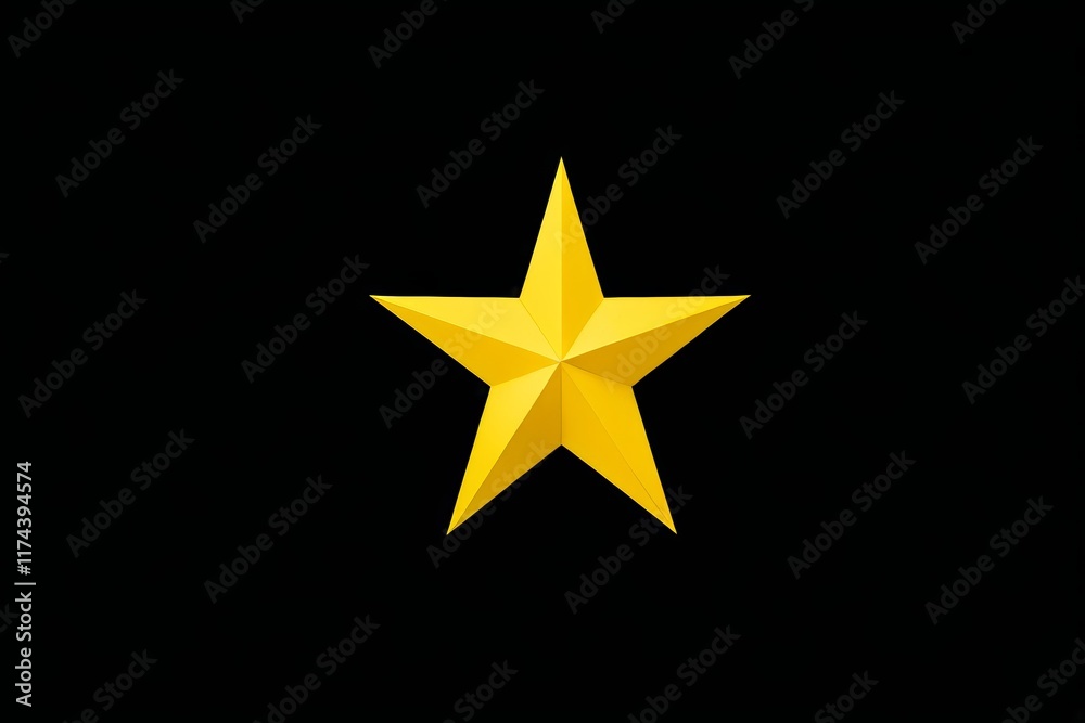 Obraz premium a close up of a star on a black background with a black background