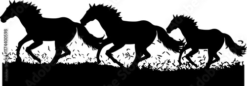 horse vector illustration isolated on background