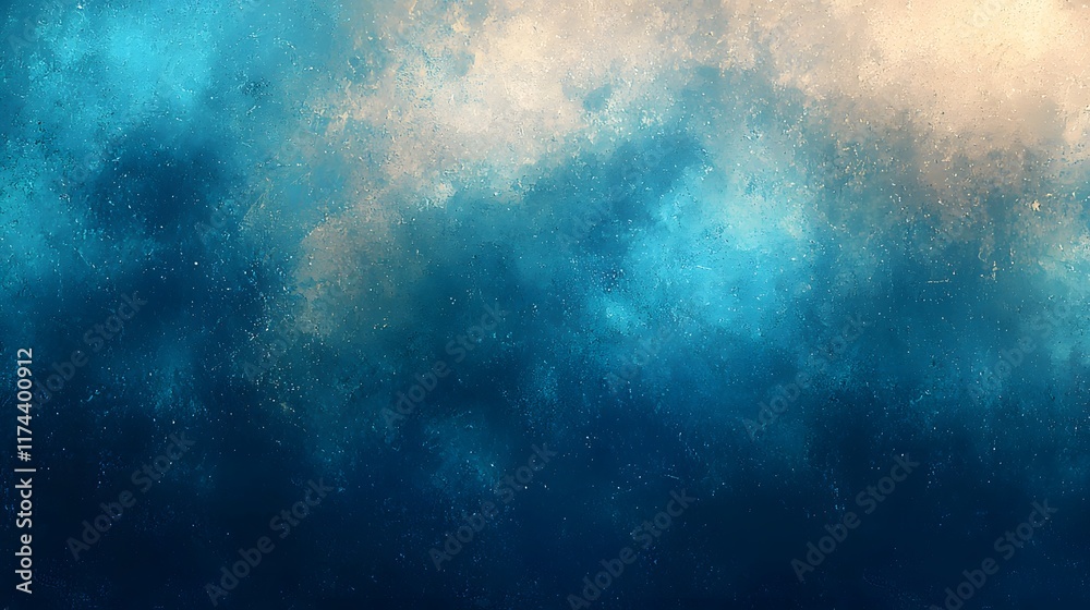 Fototapeta premium Dynamic Ocean Sky Overhead Coastal Region Abstract Art Serene Environment Aerial View Tranquility in Nature