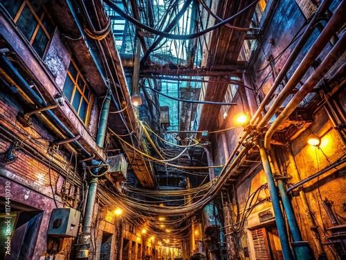 Wallpaper Mural Abstract Network Communication: Urban Exploration Photography Torontodigital.ca