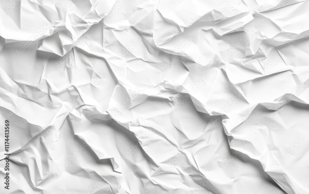 White paper texture background with crumpled effect White paper texture background with crumpled effect