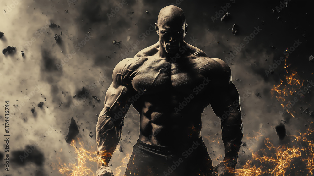 Fit Strong Man with Cutting-Edge Supplement Formulation, Health and Wellness Focus Fit Strong Man with Cutting-Edge Supplement Formulation, Health and Wellness Focus