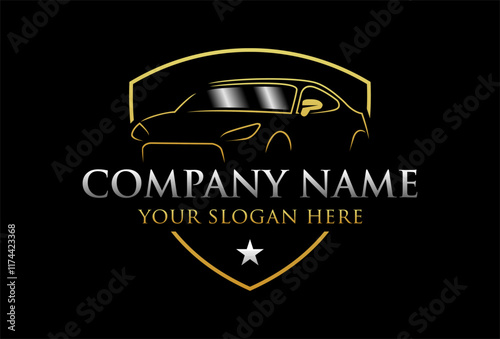 Luxury Automotive car logo template. vector logo