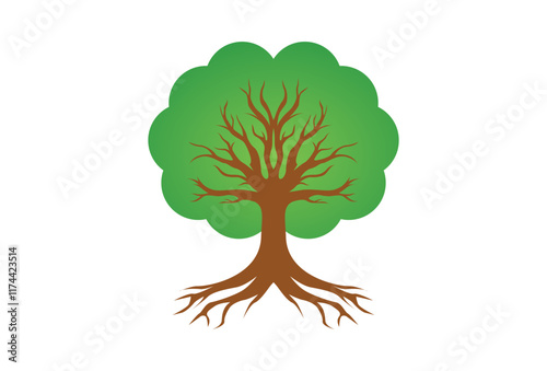 vector black tree of live icon on white background template