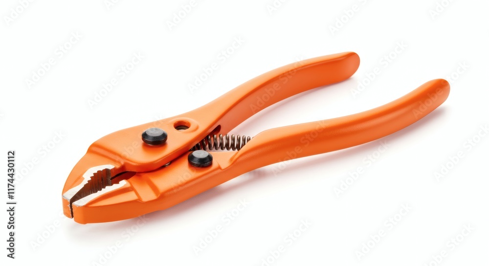 Professional Orange Handled Pliers Precision Grip Spring Loaded Metalworking Tool Professional Orange Handled Pliers Precision Grip Spring Loaded Metalworking Tool