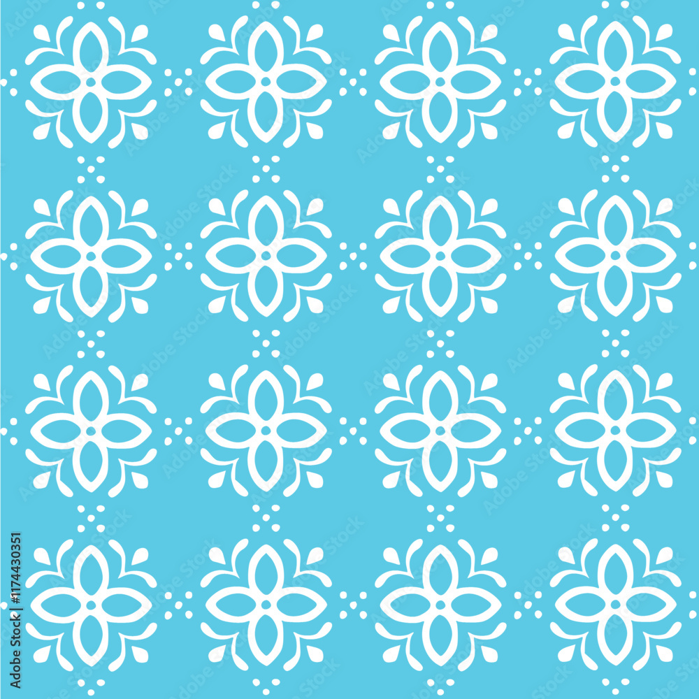 Vector seamless pattern with hand drawn symmetric flowers. Beautiful design for textile, wallpaper, wrapping paper and backgrounds. Vector seamless pattern with hand drawn symmetric flowers. Beautiful design for textile, wallpaper, wrapping paper and backgrounds.