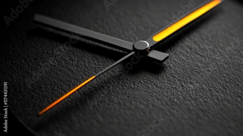 Wallpaper Mural Futuristic Minimalist Clock Face with Glowing Design Torontodigital.ca