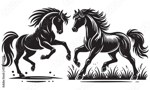 horse vector photo