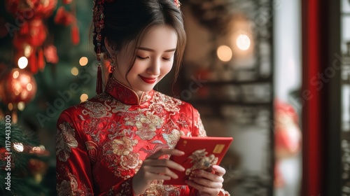 Digital red envelopes are now also popular, enabling quick electronic monetary gifts through mobile apps, adding a modern twist to traditional celebrations. photo