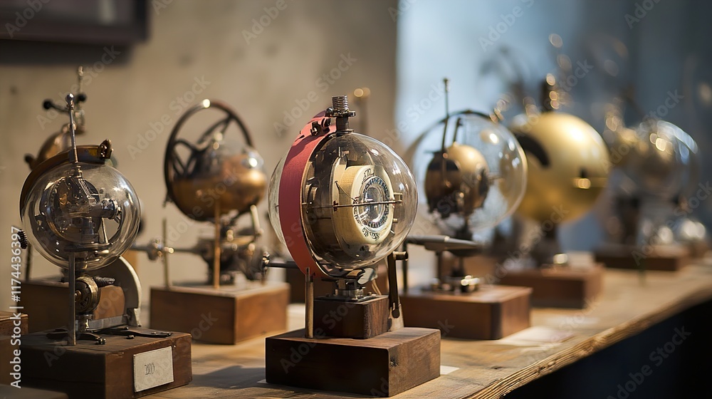 Fototapeta premium Vintage Steampunk Glass Instruments Collection