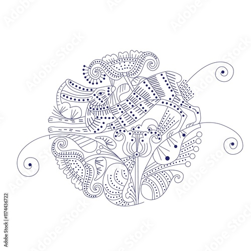 Beautiful knitted embroidery.Traditional ornament geometric ethnic oriental pattern, west pattern on white background.Ethnic style,abstract,vector, illustration.Design fortexture,fabric,clothing,wrapp photo