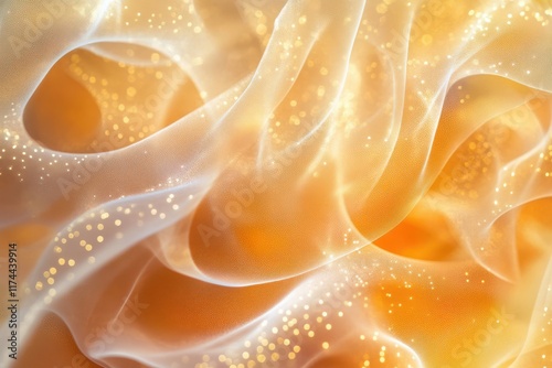 Smoke captured in extreme close-up, the smoke soft spirals enhanced by pointillism, turning every wisp into detailed dots in macro photography. photo