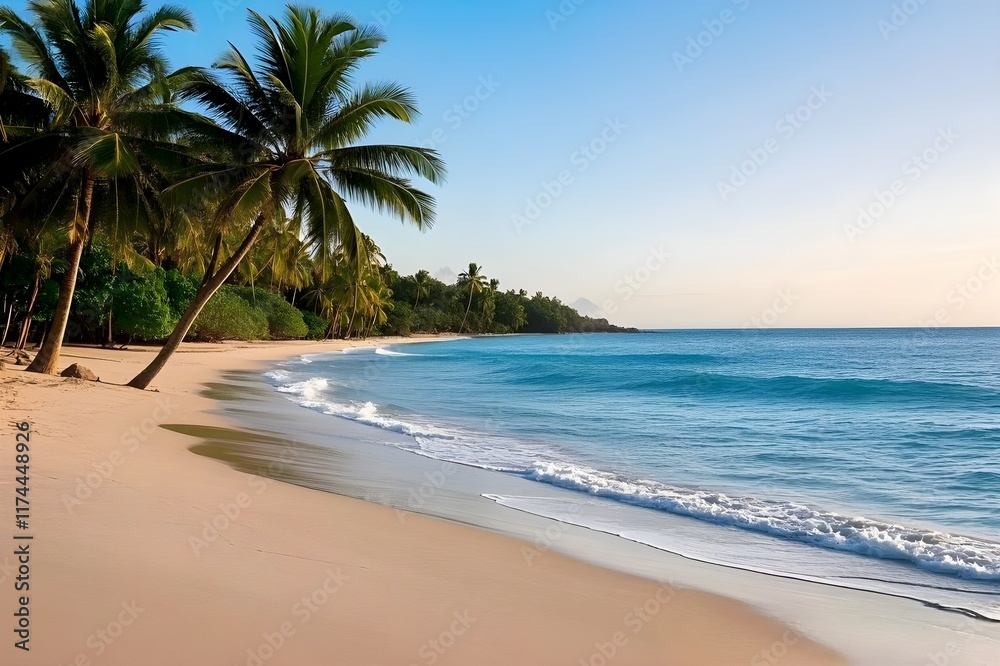 Fototapeta premium beach with trees