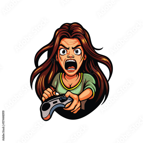 A young woman throws her cone dramatically to the ground, expressing frustration or disappointment.