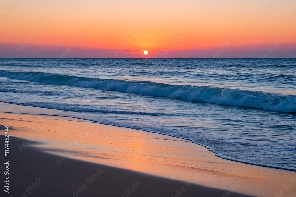 Obraz premium sunset at the beach
