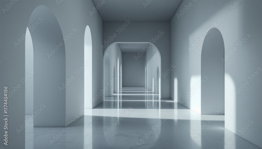 corridor with columns