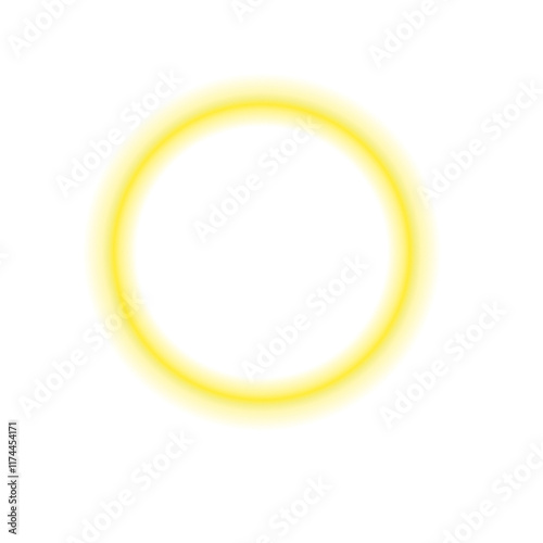 yellow round frame