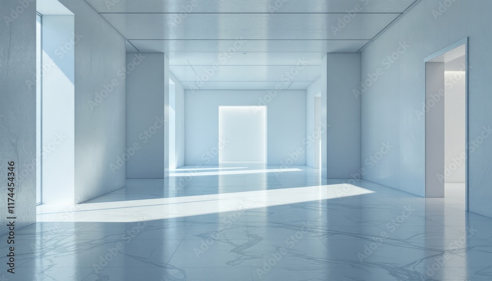 empty white room