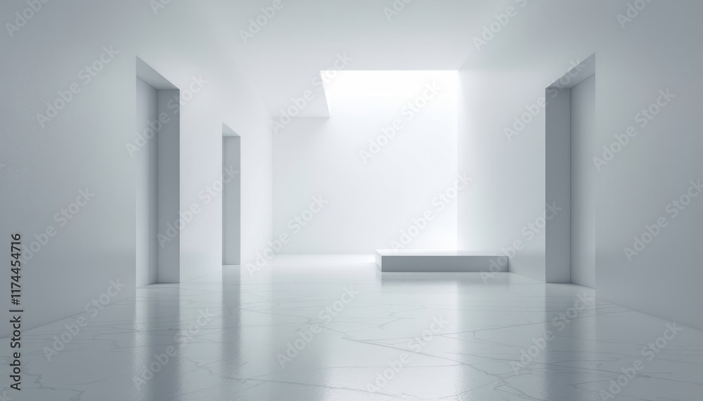 empty white room