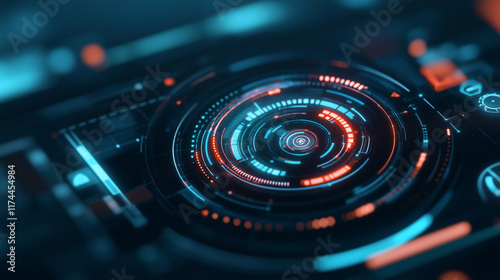 Wallpaper Mural Close-up of futuristic digital interfaces, showcasing innovation in advanced technology and UX design.
 Torontodigital.ca