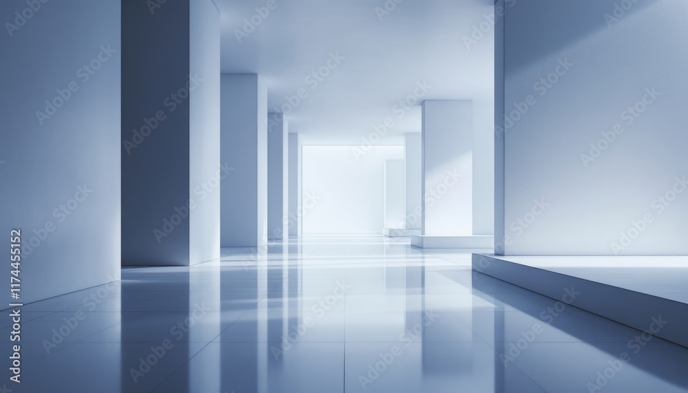3d render of a corridor