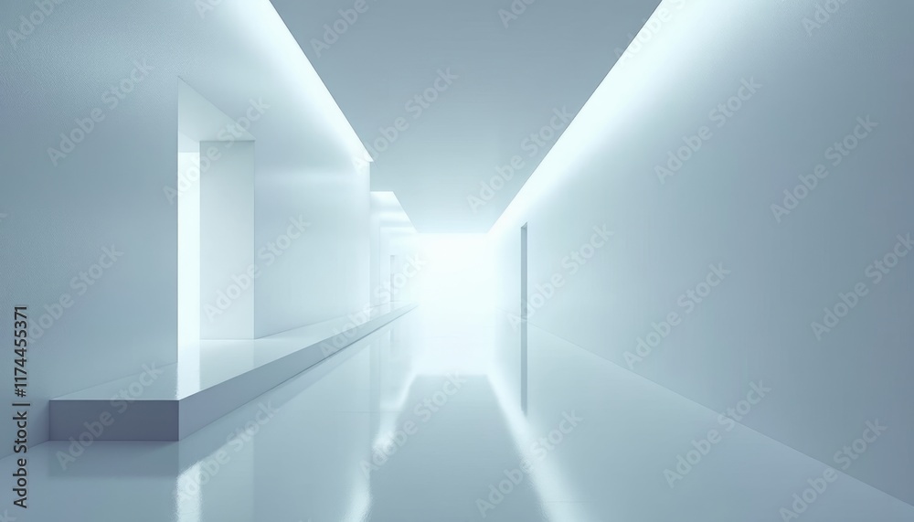 3d render of a corridor