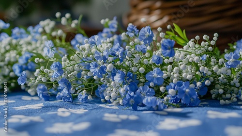 of gypsophila in a corsage, highlighting the dainty flowers and subtle elegance. | Gypsophila  photo