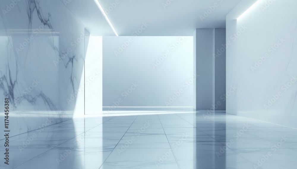 Fototapeta premium empty white room