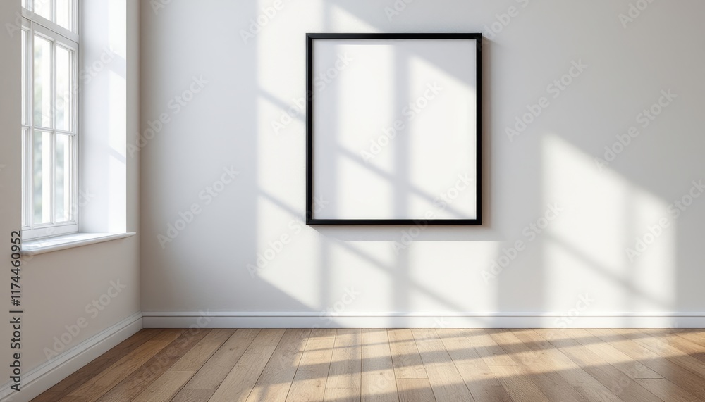 empty room with window and wall