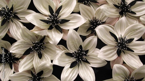 of aster flowers used in a bridal bouquet, highlighting their elegant and starry appearance. | Aster 