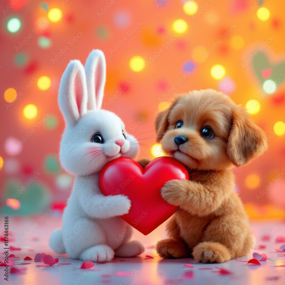 rabbit with heart