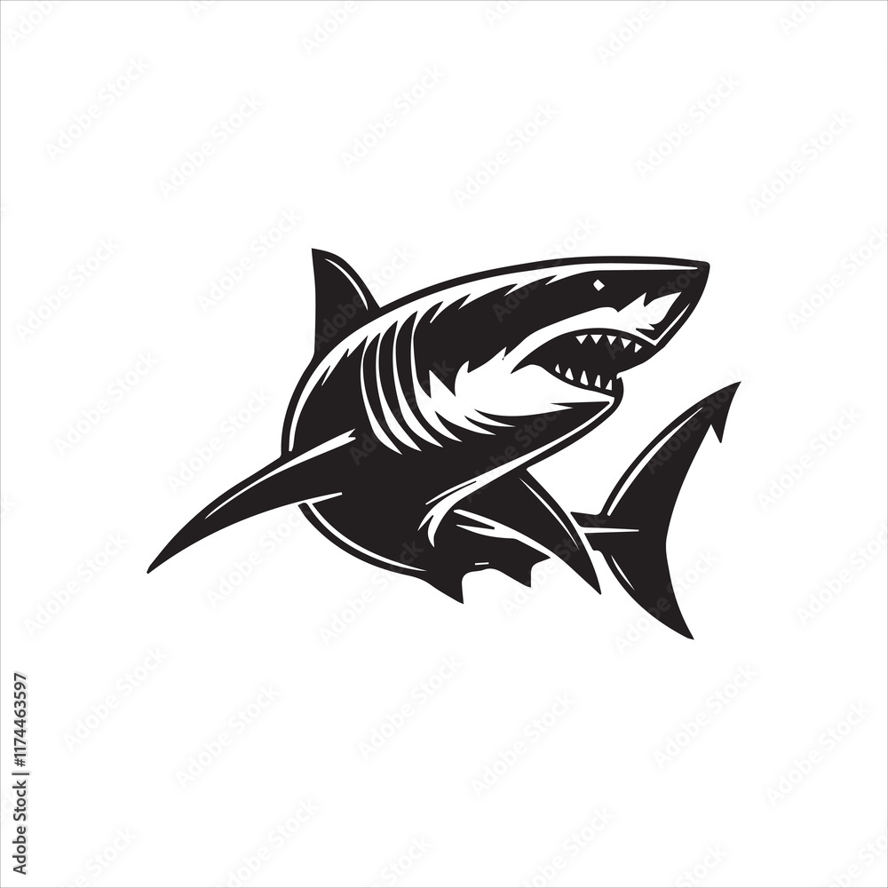Obraz premium illustration of a shark