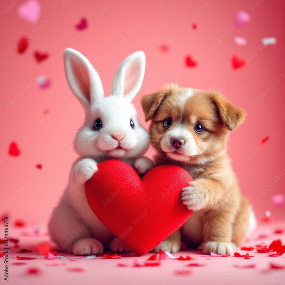 rabbit with heart